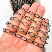 Sterling Silver Twisted Round Link Chain